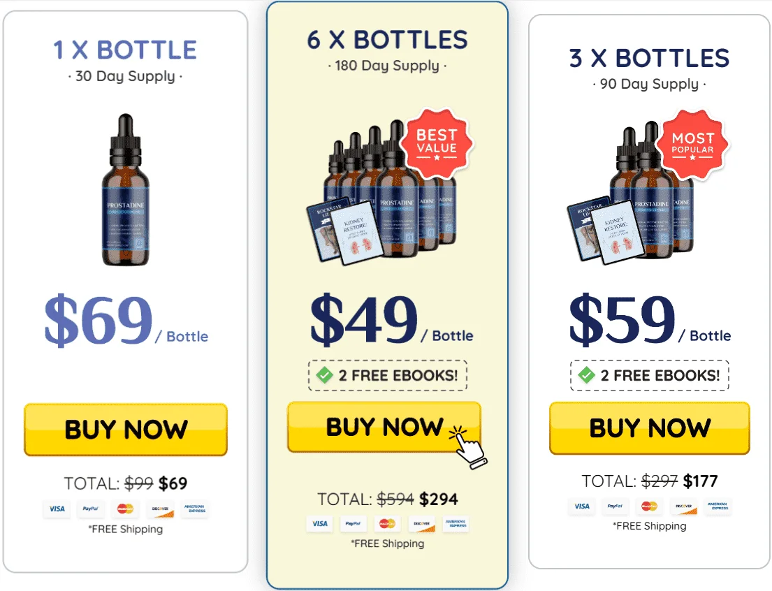 Getprostadine.com price